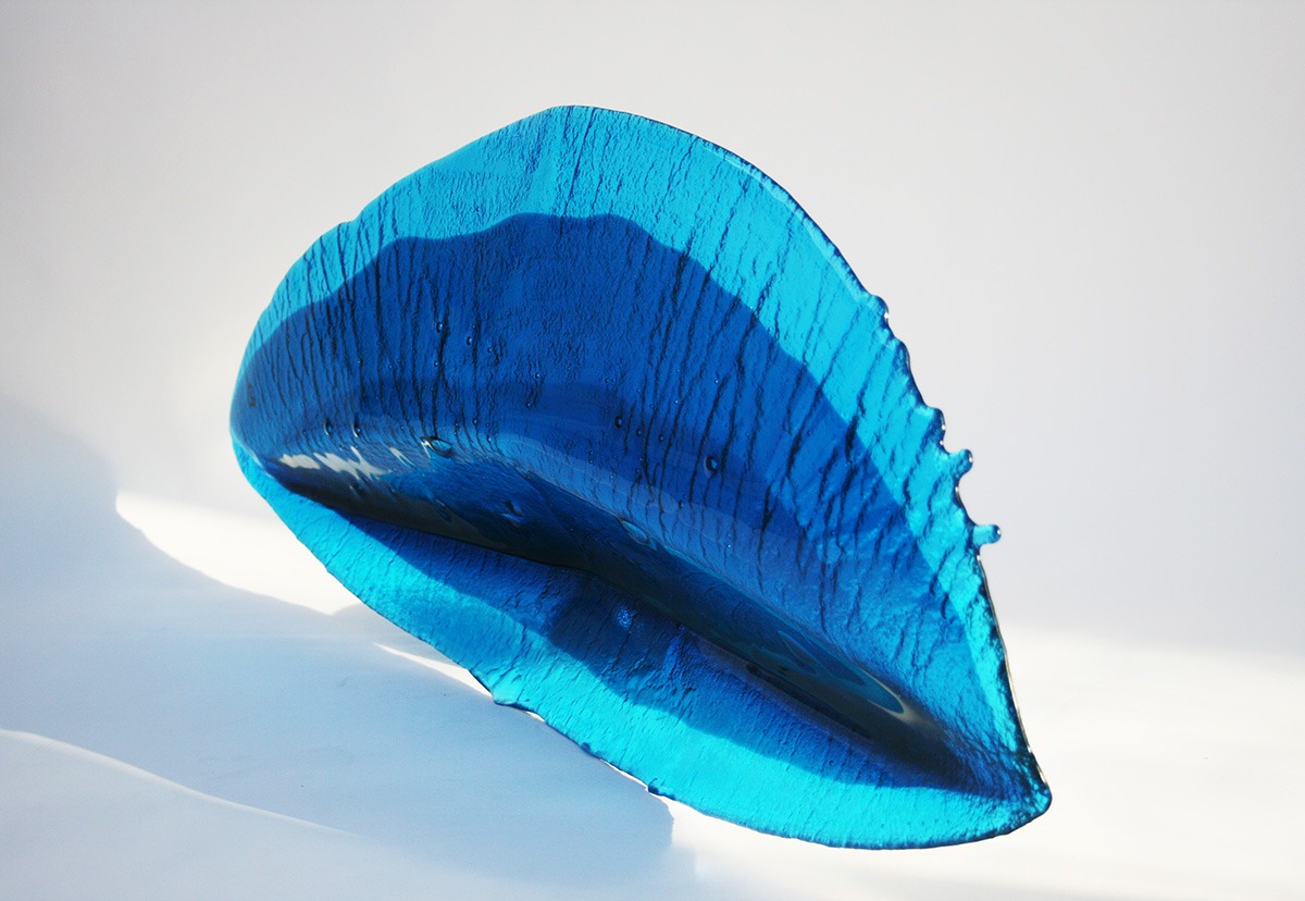 Blue fish · Lucian Butucariu · Art glass