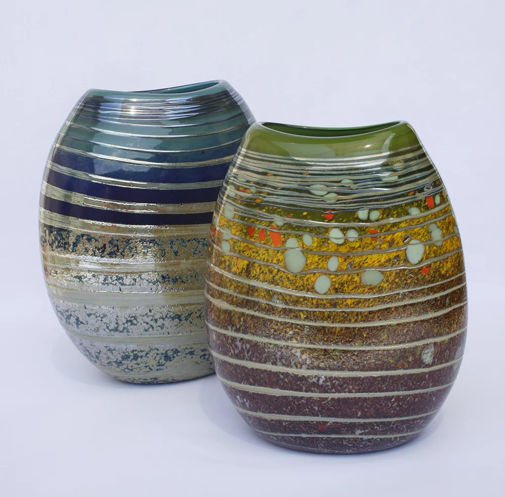 Blown glass vessels · Lucian Butucariu · Art glass