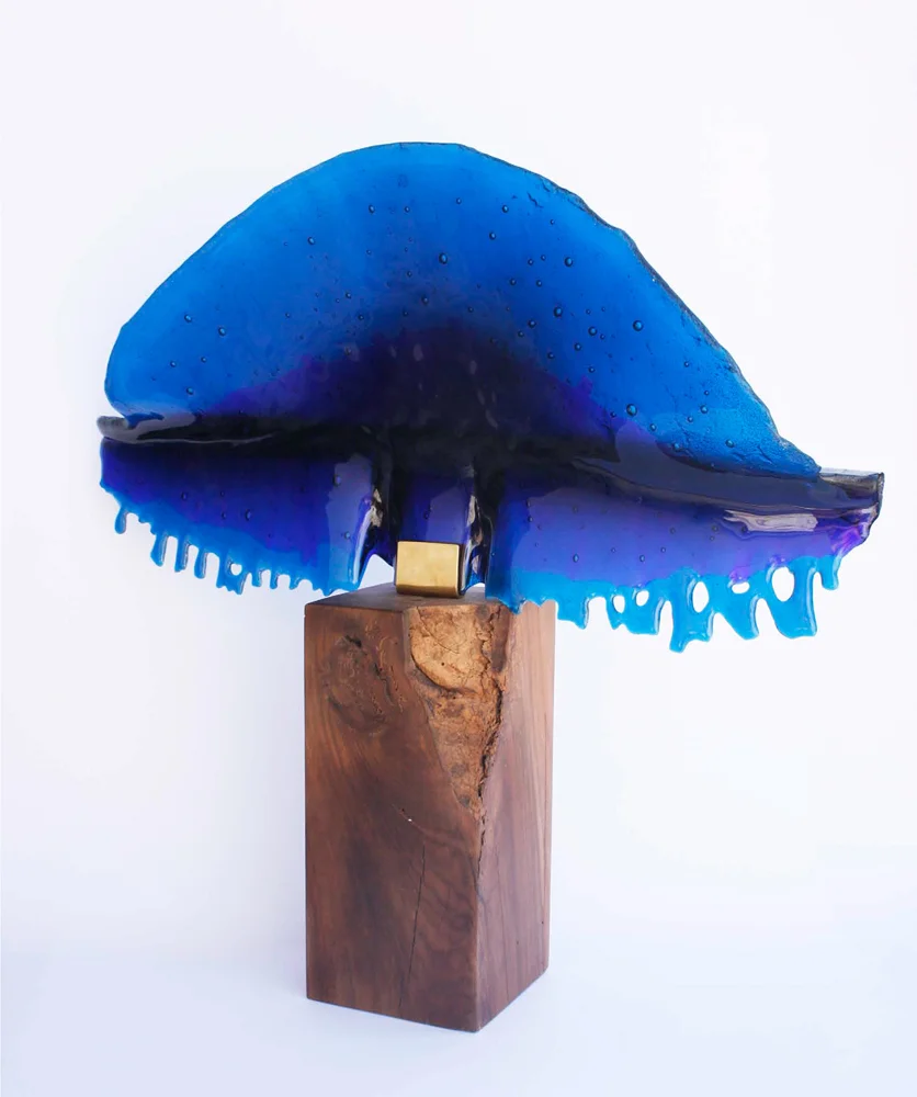 Blue lagoon · Lucian Butucariu · Art glass