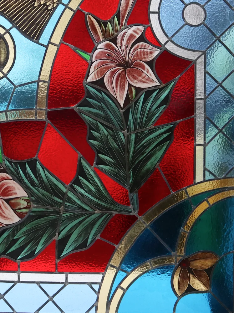 Floral ornament, detail 1 · Lucian Butucariu · Stained glass