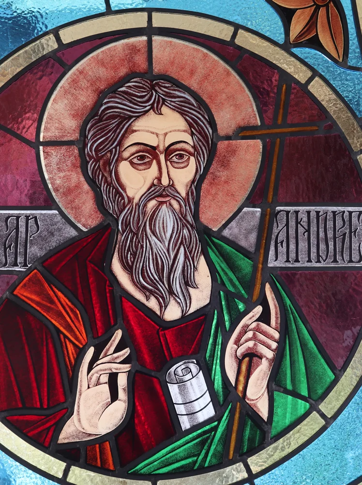 Saint Andrew · Lucian Butucariu · Stained glass
