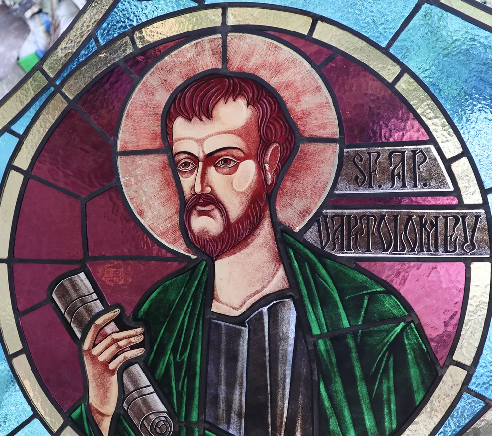 Saint Bartholomew · Lucian Butucariu · Stained glass