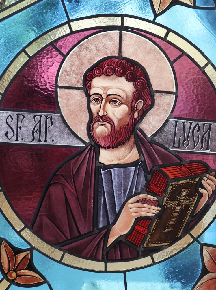 Saint Luke · Lucian Butucariu · Stained glass